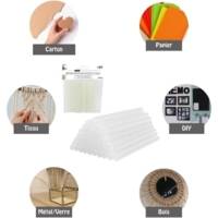 ALIX - Pack de 50 Bâtons de Colle chaude 7mm – Transparent