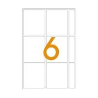 Sachet de 42 étiquettes multifonctions permanentes 32x38 mm Blanc