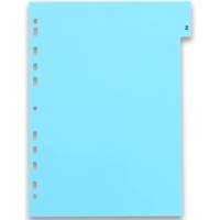 Jeu d'intercalaires Polypro Numérique 12 positions A4 colorés