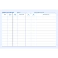 Carnet de Suivi kilométrique Spiralé 50 Dupli 29,7 x 21 cm A4 950 trajets