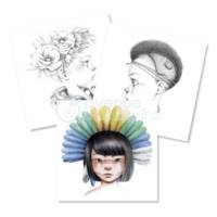 Carnet de coloriage Wild 5 - Bleu - AVENUE MANDARINE