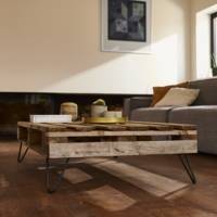 Pied de table 2 fils inclinés noir - 16cm - Gedimat - MOTTEZ