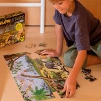 Puzzle DINOSAURES 60 pièces Brille dans le noir