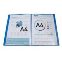 Protège-documents en polypropylène souple OPAK 100 vues - A4 - Bleu clair - EXACOMPTA