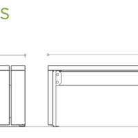 Table d'extérieur Enfant pique-nique  LINK 200 cm