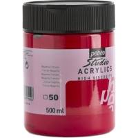 Pot 500ml Peinture Studio Acrylique Haute Viscosité Magenta Primaire - PÉBÉO