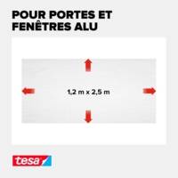 Insect Stop® Rlx moustiquaire Alu gris pour portes, recoupable 1,2m x 2,5m