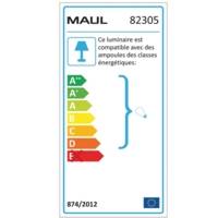 Lampe de bureau MAULstudy sans ampoule à Pince Noir