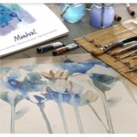 Bloc papier aquarelle "Montval" 190 x 240 mm 300g 12 feuilles