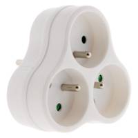 Triplite 3 x 16A triangulaire - blanc - Gedimat - ZENITECH