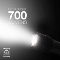 Lampe de Poche Tactique Rechargeable TAC R 700 incl. Li-Ion Accu