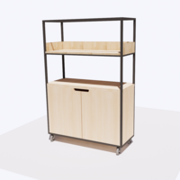 Bibliothèque basse H1500