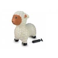 Animal rebondissant mouton blanc avec pompe