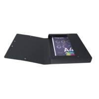 Boite de classement Exabox Dos 40mm Carte lustrée - A4 - Noir