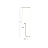 Plinthe sol composite MODULAR ONE - 2200 x 70 x 16,5 mm - Gedimat - PARADOR
