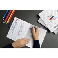 Cahier de vocabulaire polypro17X22 cm agrafé 96P réglure spécifique