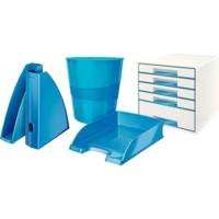 Corbeille à papier Wow capacité 15L polypropylène D29 x H32,4 cm Bleu brillant