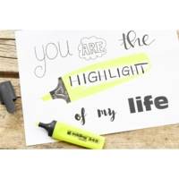 Surligneur 345 Jaune Pointe Biseauté 2-5 mm