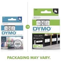 Cassette Ruban D1 24 mm x 7,0 m Noir sur blanc - DYMO