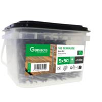 Vis terrasse inox A2 simple filet 5 x 50 mm - Gedimat - GEDIBOIS