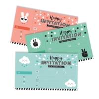 Carnet de 12 Cartes d'invitation 17 x 10 cm Urban
