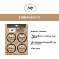 Pack de 4 Boites Appât Anti-Fourmis 0% Evaporation d'Insecticide
