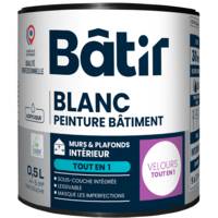 Peinture mur et plafond TOUT EN 1 velours blanc - Gedimat - BATIR