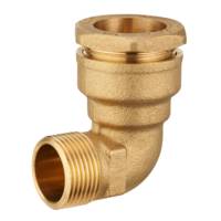 Coude tube polyéthylène laiton - mâle ø26 x 34 mm - Gedimat - NOYON ET THIEBAULT