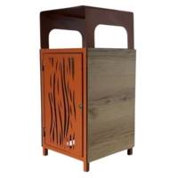 Corbeille de ville en acier et HPL - JAD Groupe