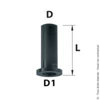 Convertisseur de gond D14/16 noir - Gedimat