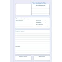 Manifold "Fiche d'intervention" 21 x 14 cm Vertical 50 F Tripli