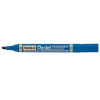 Marqueur Permanent MARKER N860 Pointe Biseautée 2-4mm Bleu - PENTEL