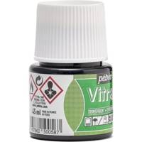 Flacon 45ml Peinture VITRAIL Transparent Vert Vif - PÉBÉO
