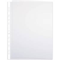 Sachet de 10 pochettes perforées format A3 italienne pliée PP 0,09mm Grainée