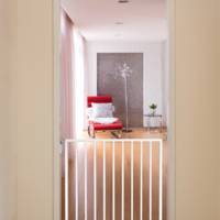 Barrière de protection VOGUE pour enfants métal blanc - h.73 cm l.69 à 75 cm - Gedimat