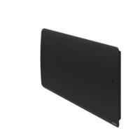 Radiateur connecté à inertie fonte+façade chauffante horizontal HEKLA gris - Gedimat