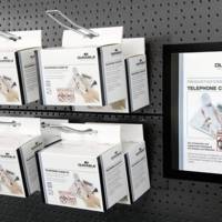 Lot de 5 Cadres d'affichages magnétiques DURAFRAME MAGNETIC, A5 Noir