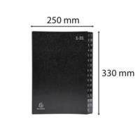 Trieur rigide Economique Ordonator 32 compartiments numériques - 24x34cm - Noir