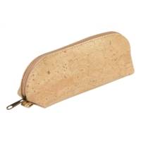 Petite trousse ovale en liège certifiée VEGAN 16x5x6 cm naturel