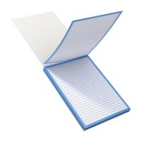 Bloc de 30 fiches bristol 105X148 non perforées Q5/5 bleu