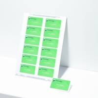 Boîte de 240 badges adhésifs Effet Tissu 40 x 75 mm. Impression laser