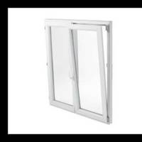 Fenêtre PVC blanc VISION 1 vantail oscillo-battant vitrage imprimé droit tirant - Gedimat - NEOBAIE