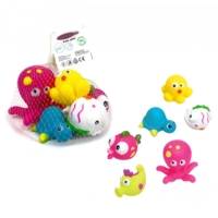 Jouets de bain créatures marines 6 parties