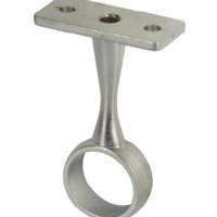 Support de milieu pour tube de penderie Ø19 mm rond en acier chromé - Gedimat