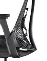 Fauteuil SAYL Herman MILLER tissu PHOENIX Noir avec accoudoirs