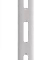 Crémaillère simple entraxe 50 mm acier époxy blanc - Gedimat - NORAIL