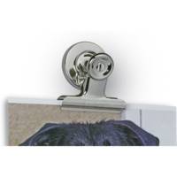 Lot de 2 Pince-lettres 40 mm avec aimant Nickel