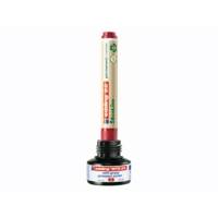 Marqueur Permanent Ecoline 22 Rechargeable Rouge Pointe Biseautée 1-5 mm