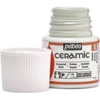 Flacon 45 ml peinture CERAMIC faïence et multi support Blanc