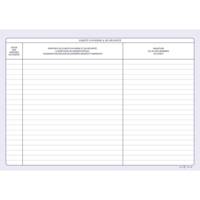 Registre Inspection du Travail/Comm Hygiène et Sécurité - 22 x 28 cm - 20 Pages